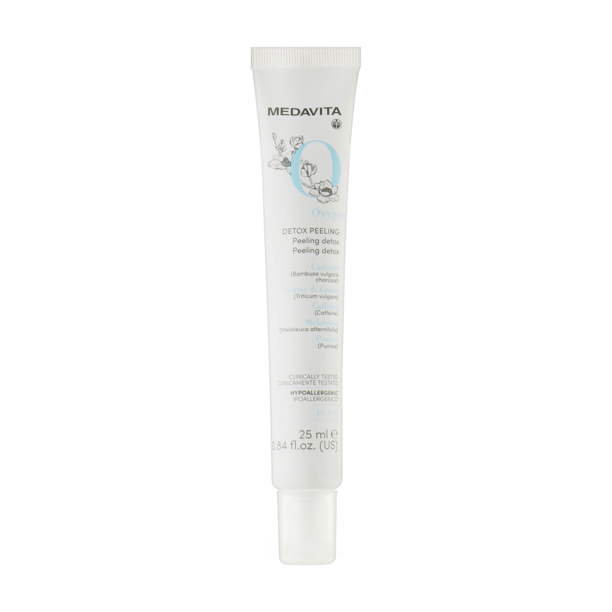 Відновлювальний пілінг-детокс для шкіри голови Medavita Oxygen Detox Peeling pH 5.5 з активним киснем, 25 мл